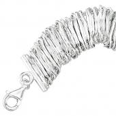 seB2705 (Textured Sterling Silver Links Bracelet)