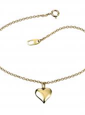 geGB391 (Gold Puffed Heart Bracelet)