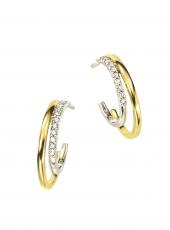 geGE639 (Gold, White Gold and Diamond Earrings)