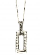 White Gold & Diamond Pendant Necklace