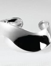 bgMB110 (Polished Sterling Silver Wave Bangle)