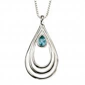 seP3026T (Sterling Silver and London Blue Topaz Pendant)