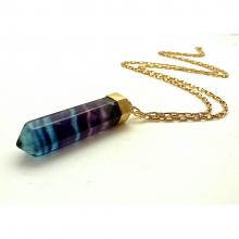 mbRainbowFlouritePend (Rainbow Fluorite Pendant Necklace)