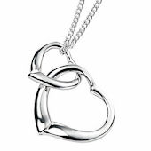 seP2723 (Silver Interlocking Hearts Pendant)