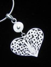 mbMS264 (Sterling Silver Filigree Heart Pendant)