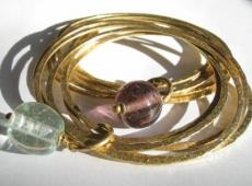 mbBDoris (Five Bangle Set WIth Coloured Glass/Pearl)