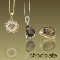 Ethical Gold: Chocolate (Gold, White Gold with Diamonds & Brown Gemstones)