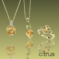 Ethical Gold: Citrus (Gold, White Gold with Yellow & Green Gemstones)